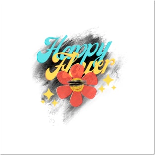 Happy flower Posters and Art